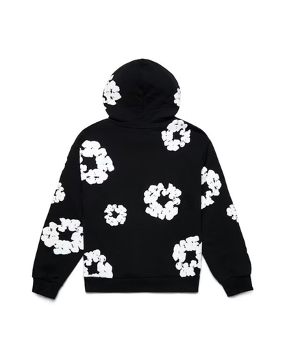 Denim Tears The Cotton Wreath Hoodie - "Black/White"