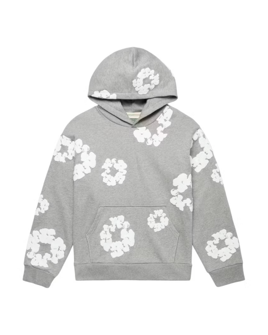 Denim Tears The Cotton Wreath Hoodie - "Grey/White"