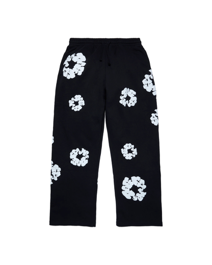 Denim Tears Cotton Wreath Baggy Sweatpants - "Black"