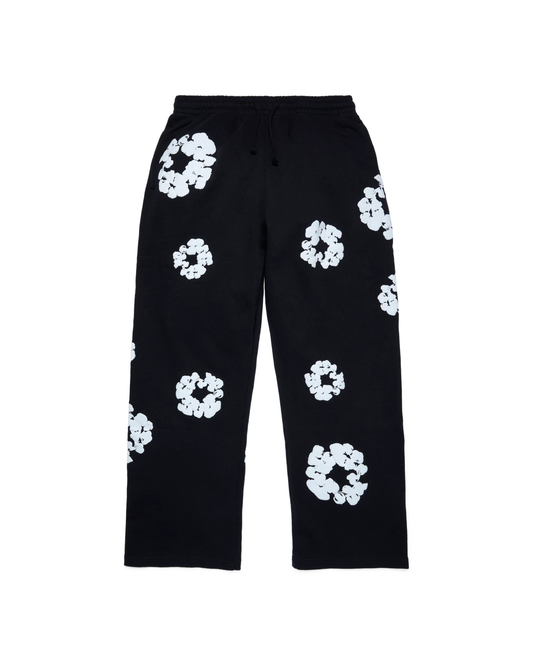 Denim Tears Cotton Wreath Baggy Sweatpants - "Black"