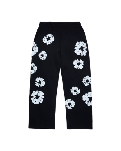 Denim Tears Cotton Wreath Baggy Sweatpants - "Black"