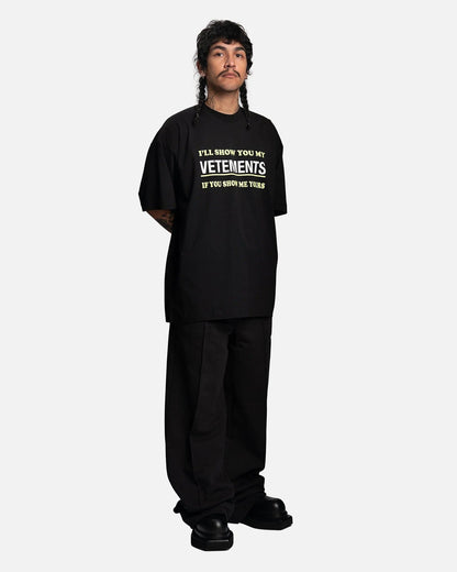 Vetements Show Me Your Vetements T-Shirt - "Black"