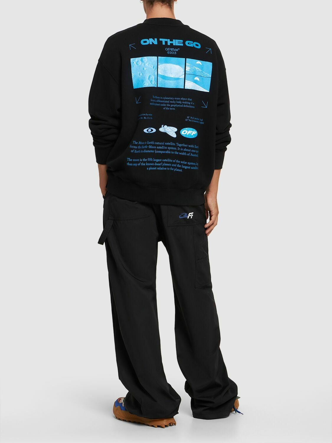 Off-White On The Go Moon Skate Sweater - "Black/Blue"