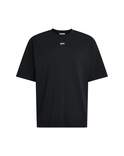 Off-White Cotton Spray Arrow T-Shirt - "Black"