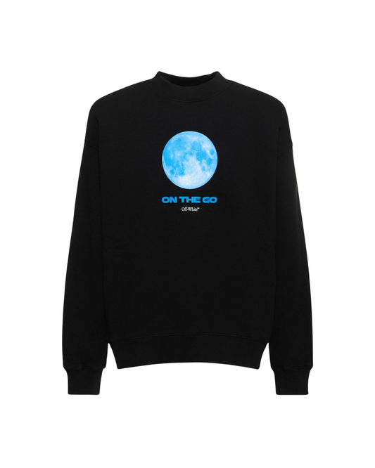 Off-White On The Go Moon Skate Sweater - "Black/Blue"
