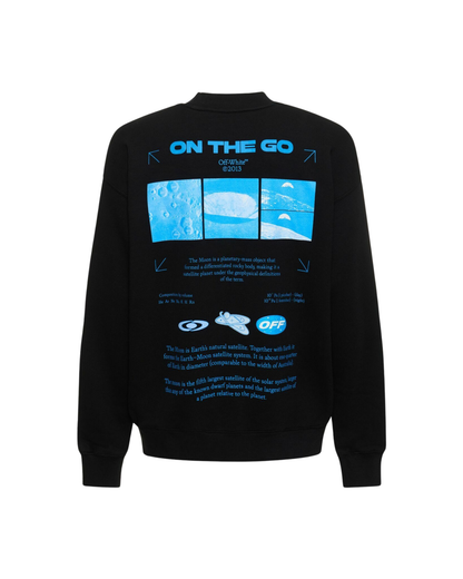 Off-White On The Go Moon Skate Sweater - "Black/Blue"