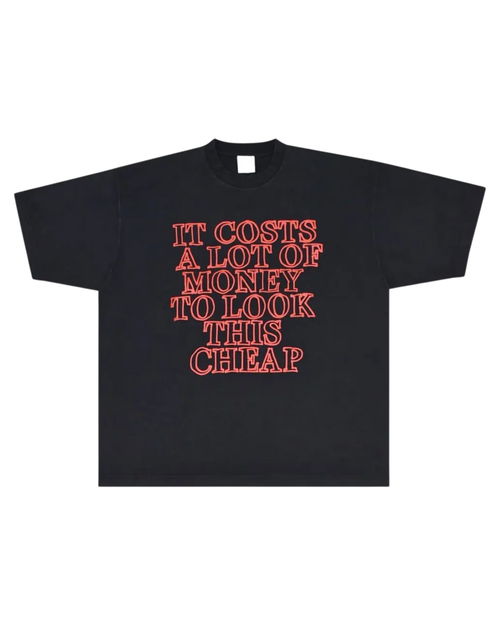 Vetements Very Expensive T-Shirt - "Washed Black"