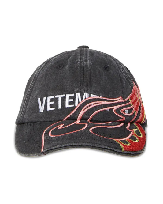 Vetements Flame Logo Cap - "Black"