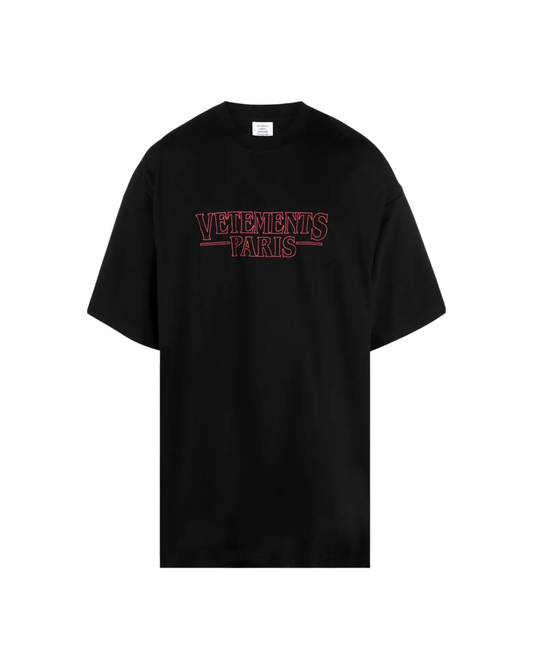 Vetements Paris Logo T-Shirt - "Black"